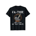 Fathor Dad Father Pure Cotton Casual Street Crew Neck Short Sleeve Tops Perfect T-Shirts