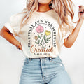 Fearfully Wonderfully Christian Floral Retro Christian Bible Verse Wildflower Jesus T-Shirts