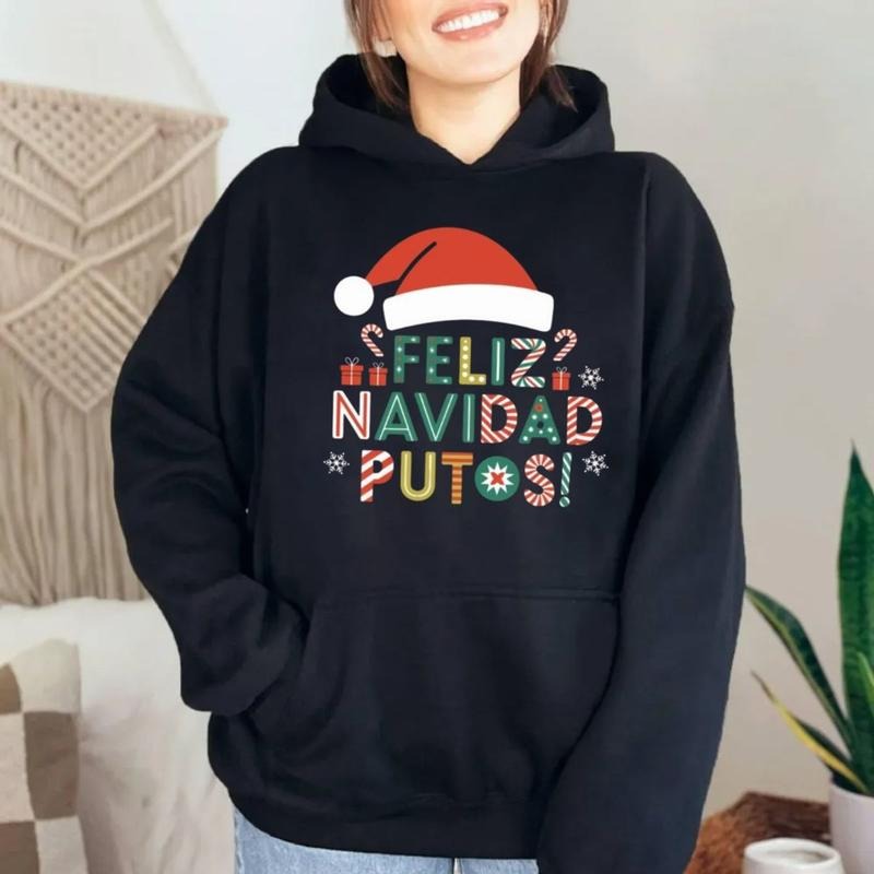 Feliz Navidad Putos Mexican Shirt Funny Latino Mexican Ugly Puerto Rican Ugly Merry Xmas T-Shirts