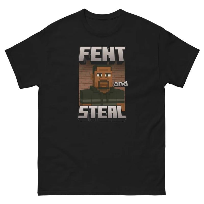 Fent Steal Miinecraft Parody Shirt Streetwear Funny Game Him Her Miinecraft T-Shirts