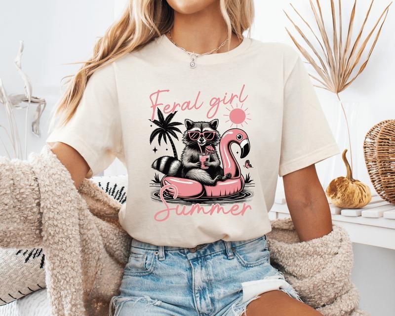 Feral Girl Summer Shirt Feral Summer T-Shirts