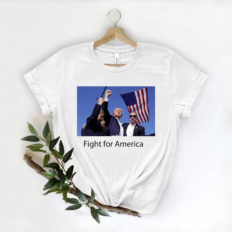 Fight America Shirt Attack Trump Shirt Make America Great Again President Trump 2024 Presidential Election T-Shirts