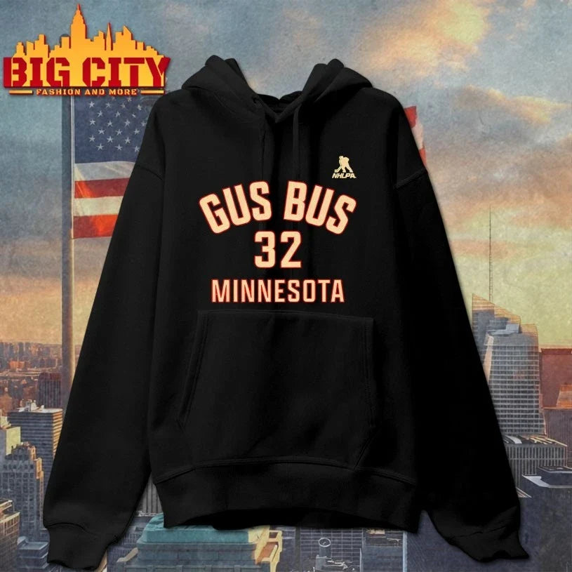 Filip Gustavsson Minnesota Gus Bus Name &amp; Number t-shirt