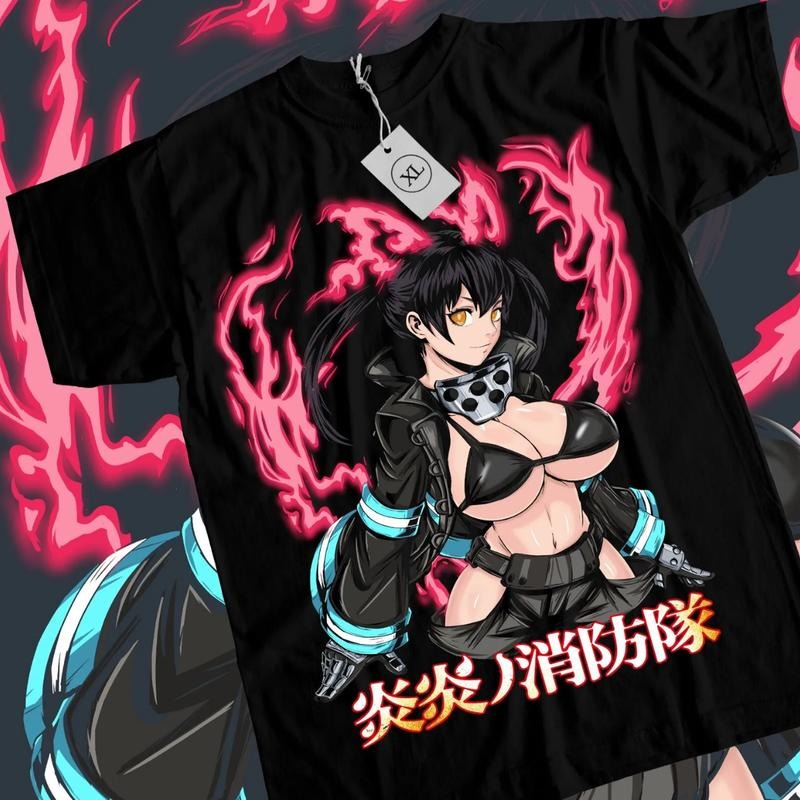 Fire Force Anime & Tamaki Kawai Waifu Girl Anime Manga Lover T-Shirts