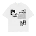 Fire Punch "Synopsis" Heavyweight Vintage 100% Cotton Anime Menswear Top Casual Streetwear White Overshirt T-Shirts