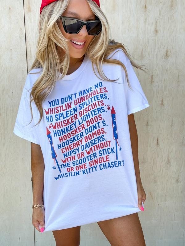 Fireworks Quote Top T-Shirts