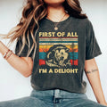 First All I'M Delight Sarcastic Angry Opossum Lover Shirt Funny Animal Cute Sarcastic Shirt Sarcastic Self Love Shirt Top Womenswear T-Shirts