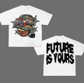 Flame Letter Future Is Your Big Face Hip Hop Streetwear Y2k T-Shirts