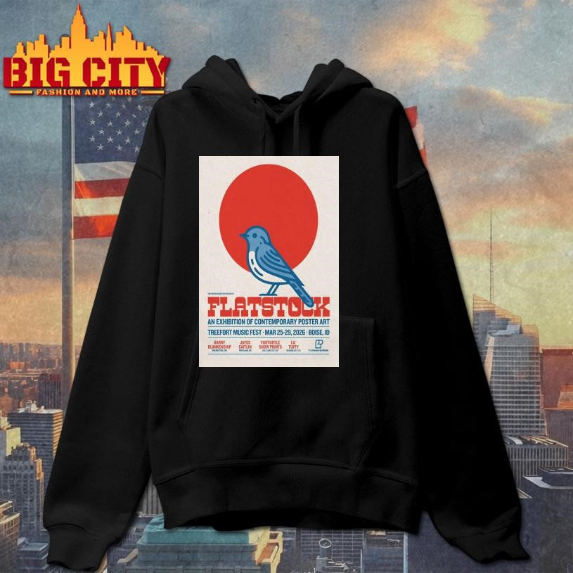 Flatstock Boise ID 3 25-3 29 2026 Poster Shirt