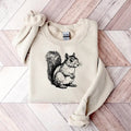 Floral Squirrel Shirt Animal Lover Squirrel Squirrel Lover Cute Xmas 2024 Daughter Collar Cotton Fabric Fit T-Shirts