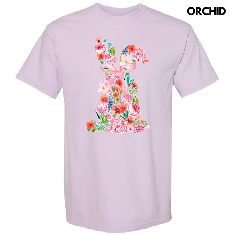 Flower Garden Bunny Comfort Colors 'NLB' T-Shirts