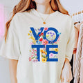 Flower Vote Blue Kamala Harris Shirt Harris Walz Shirt Kamala Harris 2024 Shirt Vote Blue Shirt Kamala Harris Shirt Feminist Shirt T-Shirts
