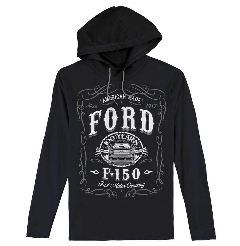 Ford F 150 Long Sleeve Hooded Black T-Shirts