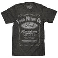 Ford Motor Co. American Made Muscle Gray T-Shirts