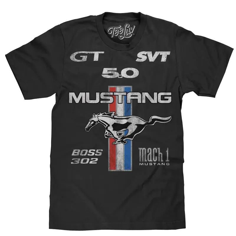 Ford Mustang Boss 302 Black T-Shirts