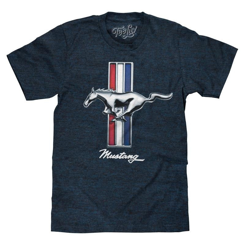 Ford Mustang Logo Navy T-Shirts