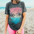 Forever Chasing Sunsets Beach Shirt Sunset Ombre Beach Summer Vacation Travel T-Shirts