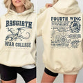Fourth Wing 4 Legs Dragon Basgiath War College Shirt Dragon Rider Shirt Book Lover Shirt Fourth Wing College Bookish T-Shirts