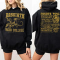 Fourth Wing 4 Legs Dragon Dragon Rider Shirt Basgiath War College Shirt Bookish Book Lover Fourth Wing College T-Shirts