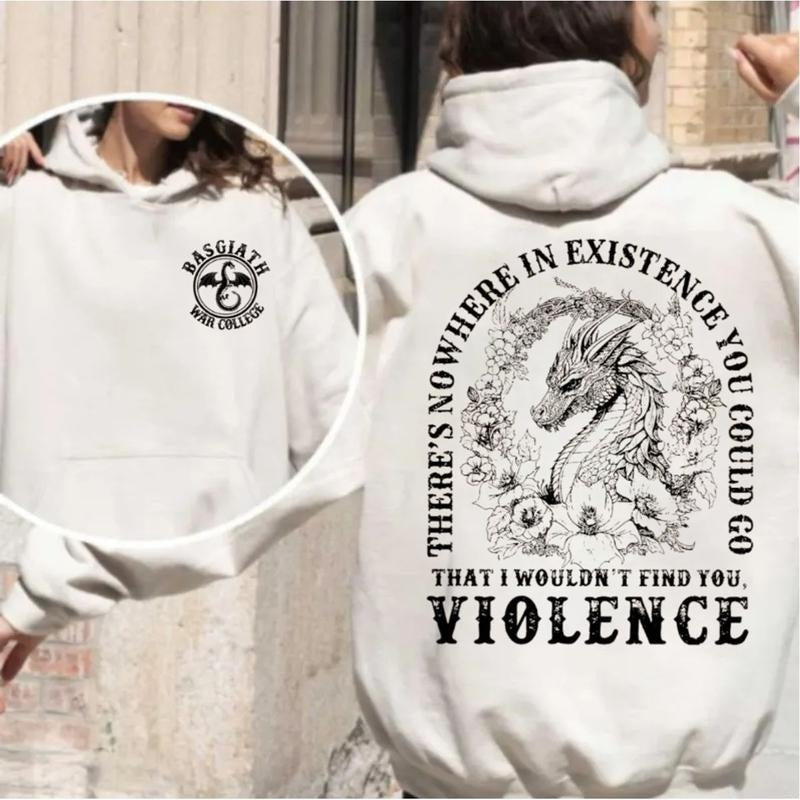 Fourth Wing Double Sided Shirt Dragon Rider Basgiath War College Empyrean Bookish T-Shirts