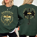 Fourth Wing Double Sided Basgiath War College Basgiath War College Dragon Rider Bookish T-Shirts