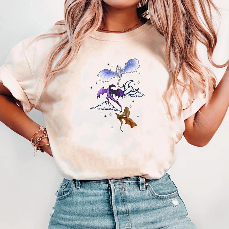 Fourth Wing Fan Shirt Dragon Rider Shirt Basgiath War College Shirt Violet Sorrengail Violent Little Thing Shirt T-Shirts