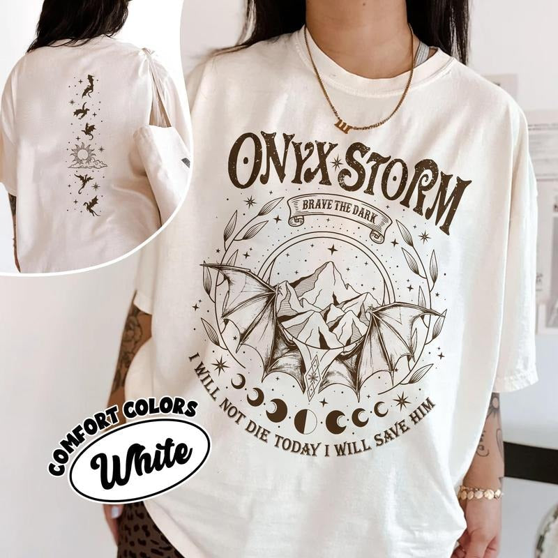 Fourth Wing Shirt Onyx Storm Shirts Violence Brave Dark Book Lovers Dragon Rider T-Shirts