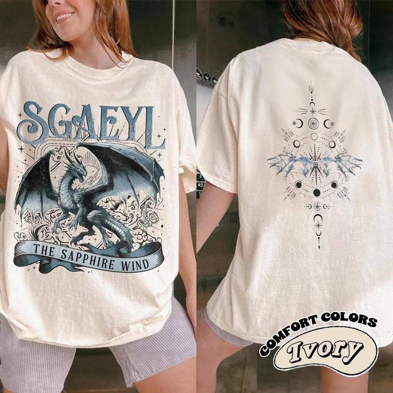 Fourth Wing Onyx Storm Dragon Rider Bookish Book Lover Violet Sorrengail Fantasy Bookstyle{N002}2 T-Shirts