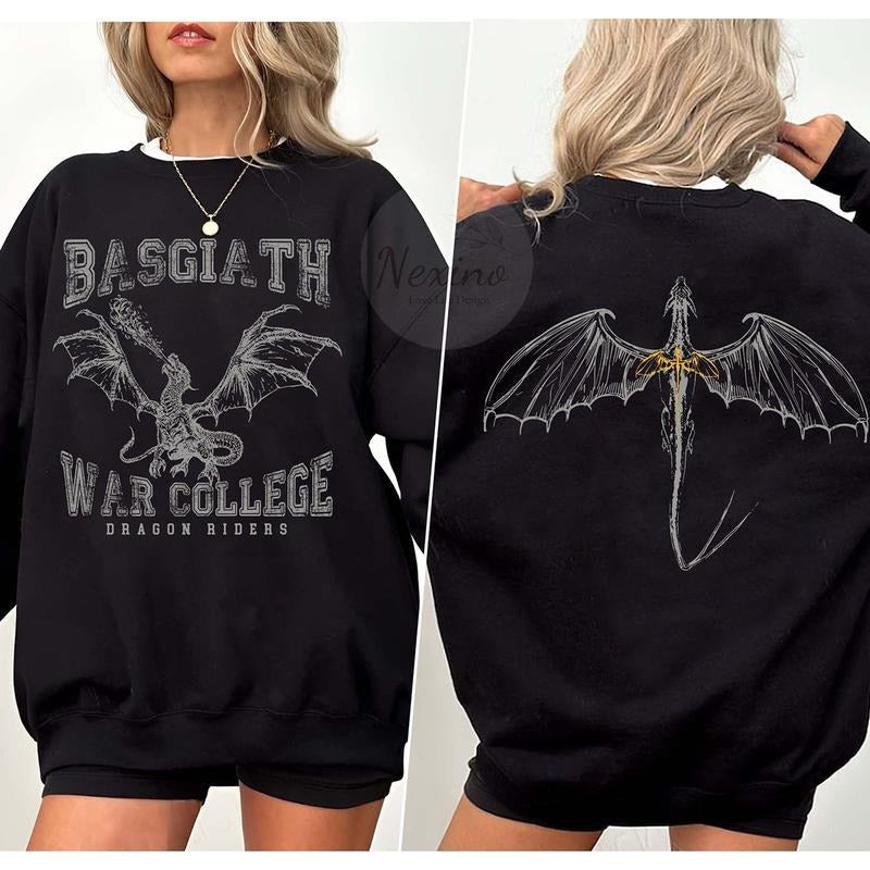Fourth Wing Basgiath War College Fourth Wing Shirt Dragon Rider Shirt Bookish Shirt Empyrean T-Shirts