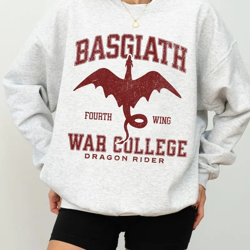 Fourth Wing Basgiath War College Fourth Wing Dragon Rider Fantasy Reader Bookish T-Shirts