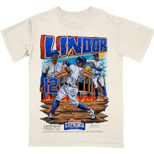 Francisco Lindor Off White Soft Comfortable Shirt Menswear T-Shirts