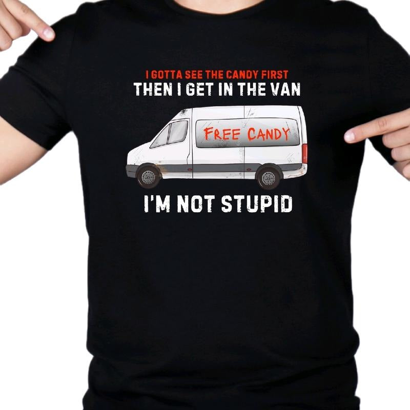 Free Candy Casual Soft Comfortable Fabric Breathable Menswear Top Funny Meme T-Shirts