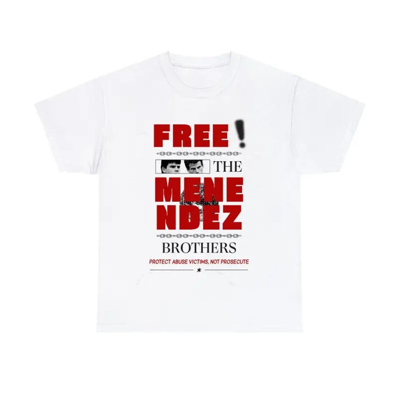 Free Menendez Brothers Staple Gender Neutral Ringer T-Shirts