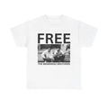 Free Menendez Brothers Casual True Crime Fans Unique Menswear Streetwear Round Neck T-Shirts