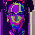 Frida Abstracta Cotton Black T-Shirts