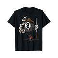 Funny 8 Ball Billiard Pool Player Eight Ball Billiards Made USA T-Shirts
