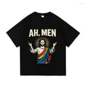 Funny Ah Rainbow Jesus LGBTQ Pride Pride Month T-Shirts