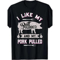 Funny BBQ Grilling Quote Pig Pulled Pork Made USA T-Shirts