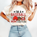 Funny Baseball Mom Baseball Baseball Shirt Retro Baseball Mama T-Shirts