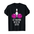 [Funny Bowler ] Funny Bowler Bowling 100% Cotton 180g Get Your Mind Out Gutter Made USA T-Shirts