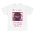 Funny Cat Meme White Cats Dank Memes Freaky Unhinged Silly Cats T-Shirts