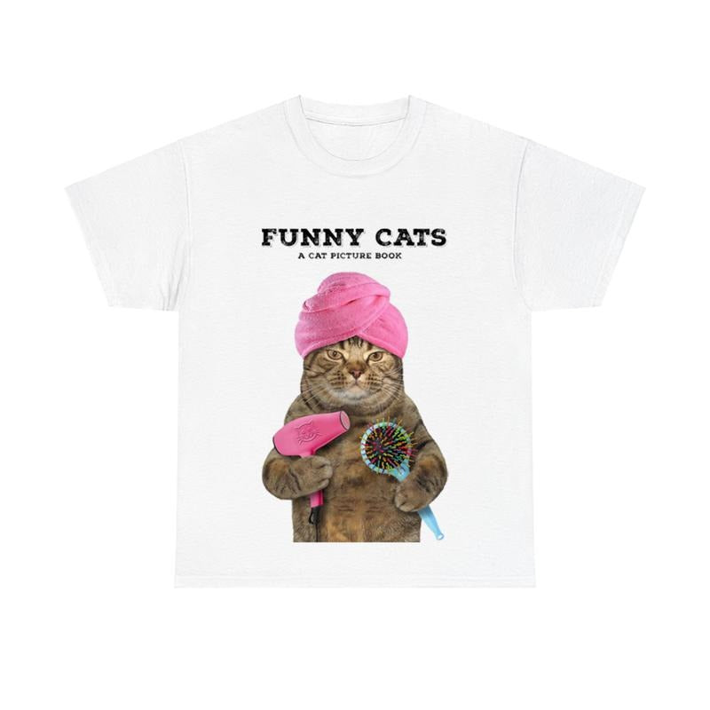Funny Cat Cat Picture Book Funny Cat Shirt T-Shirts