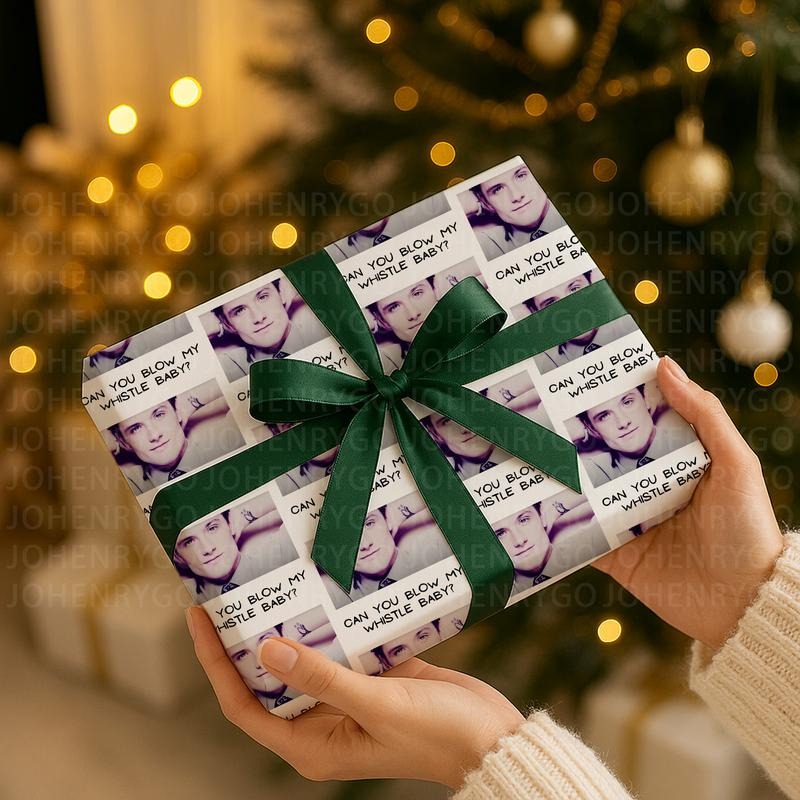 Funny Josh Hutcherson Meme Wrap Papers Whistle Baby Josh Hutcherson Xmas Wrap Papers Matte Satin T-Shirts