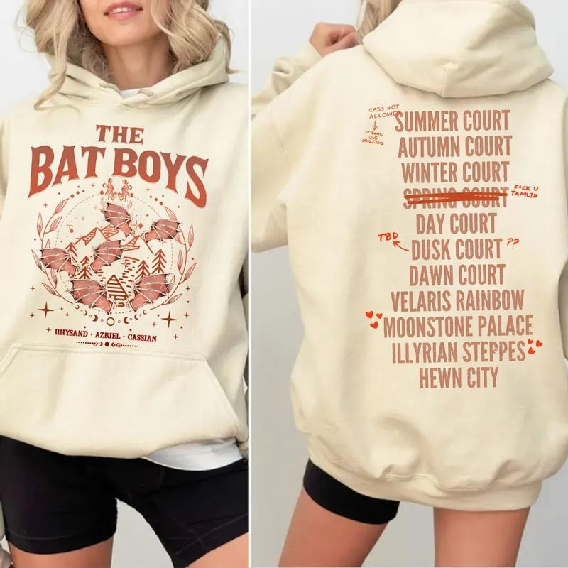Funny Court Bat Acotar Bat Wings Bat Shirt Acotar Shirt Book Lover Shirt Book Fandom T-Shirts