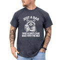 Funny Daddy Just Dad Who Always Came Back Milk Shirt Raccoon Shirt Dad GiftShirt Casual Cotton T-Shirts