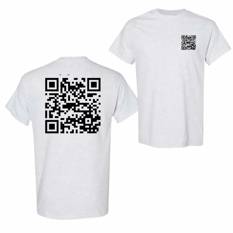 Funny FU QR Code Menswear Casual Cotton Fit Bold Humorous T-Shirts