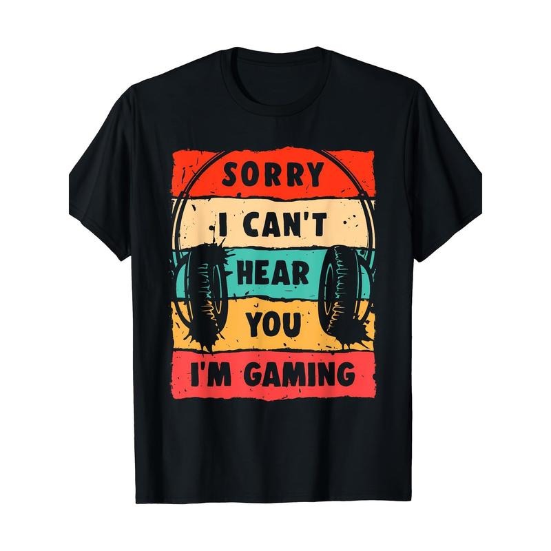 Funny Gamer Shirt Teens Video Gaming 220g Made Usa T-Shirts