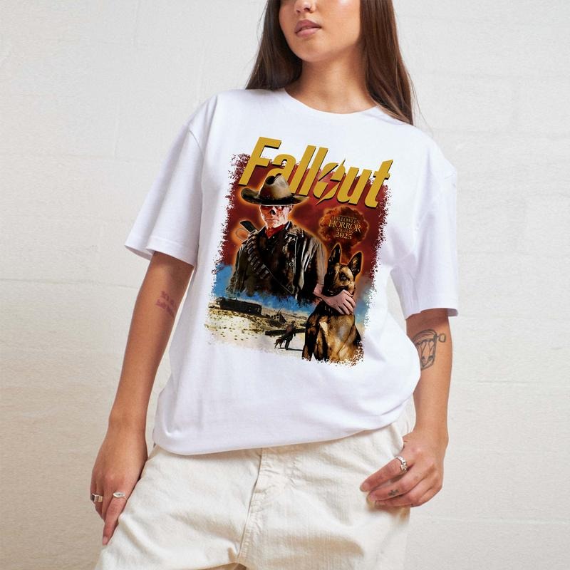 Funny New Fallout Halloween Horror Nights 2025 Halloween Horror Nights Fallout Ghoul Shirt T-Shirts