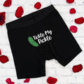 Funny Pickle Boxer Valentine Underwear Husband Present Boxer Boyfriend Groom Wedding Underwear T-Shirts