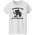 Funny Racoon Strawberry Jams But My Glock Don'T Shirt T-Shirts